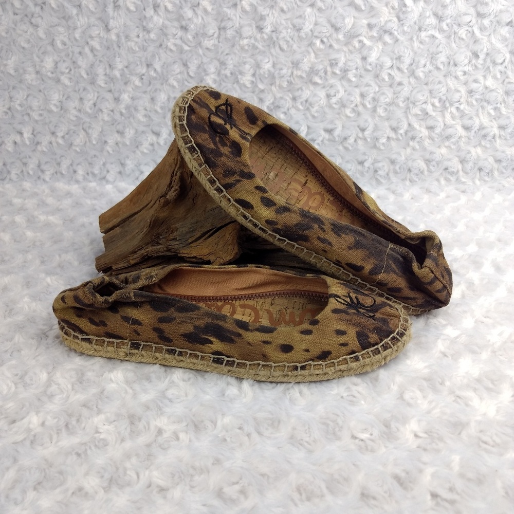 Sam Edelman jessa animal print flats espadrilles 9